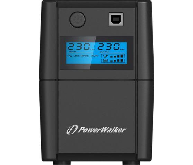 POWER WALKER UPS LINE-INTERACTIVE 650VA 2X SCHUKO, RJ11 IN/OUT, USB, LCD VI 650 SHL - 359594 - zdjęcie 2